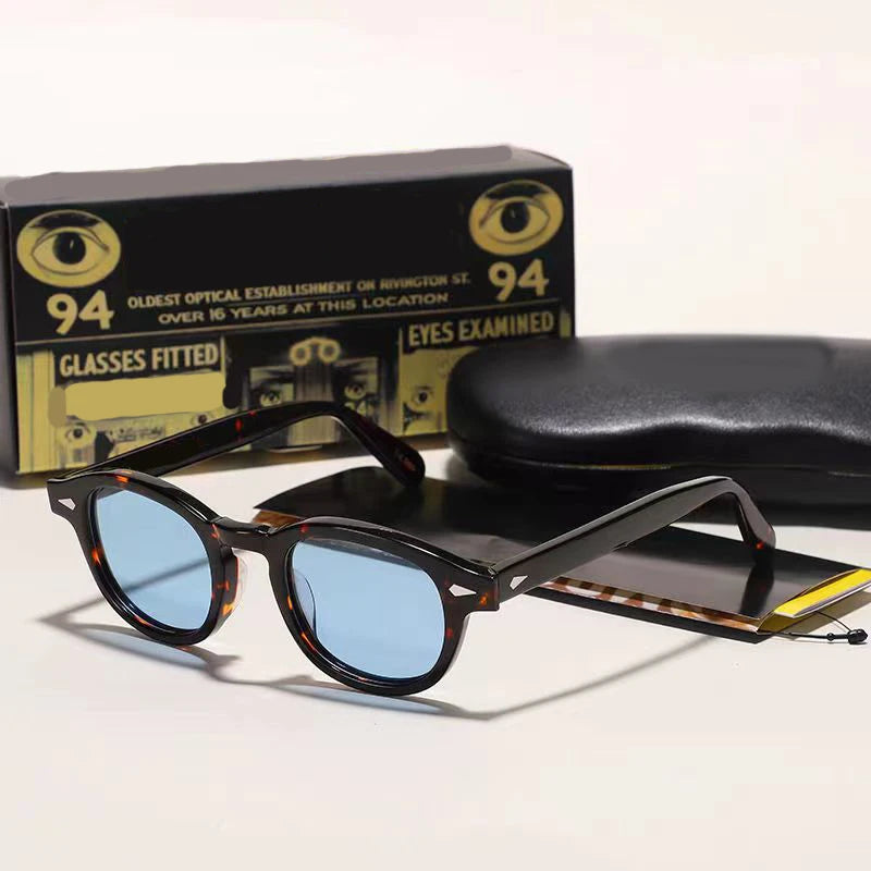 Sunglasses Oval Acetate Polarised UV400 Eyewear
