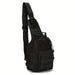 Molle Chest Bag Tactical Sling Backpack Outdoor - Black