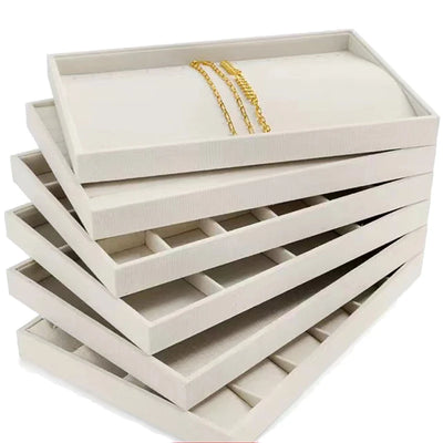 Stackable Jewelry Tray Organizer Box for Rings Earrings