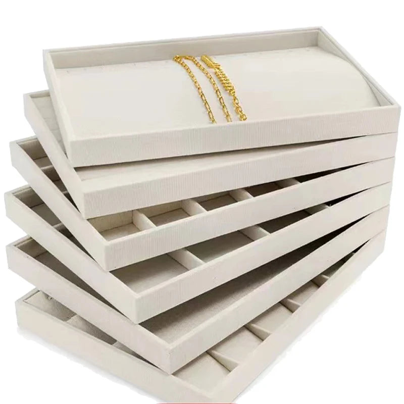 Stackable Jewelry Tray Organizer Box for Rings Earrings