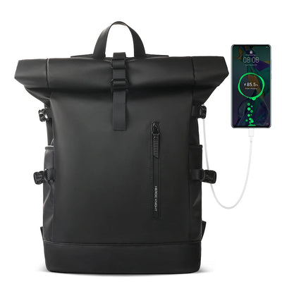 Expandable Travel Backpack with Roll Top Design Elite - WO2MEN