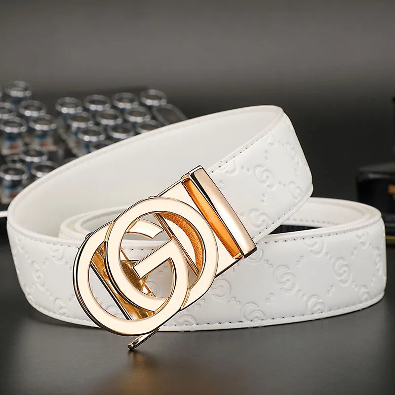 Belt with Double Ring Buckle and Minimal Design