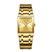 Watch Quartz Movement Square Case Classic Design - Men Gold