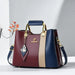 Handbag Top Handle Satchel for Everyday Essentials - Red Blue