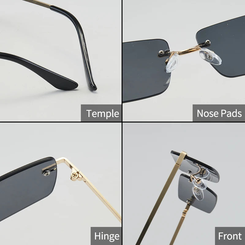 Sunglasses Square Gradient Lenses for Daily Use