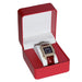Watch Box with Cushioned Interior Clamshell Case - Red