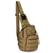 Tactical Hiking Backpack with MOLLE Webbing Front - Khaki