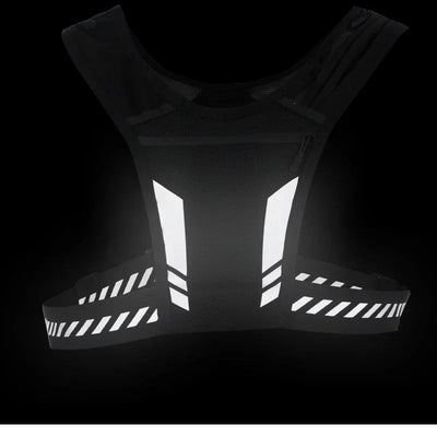Reflective Running Backpack Vest with Phone Pocket