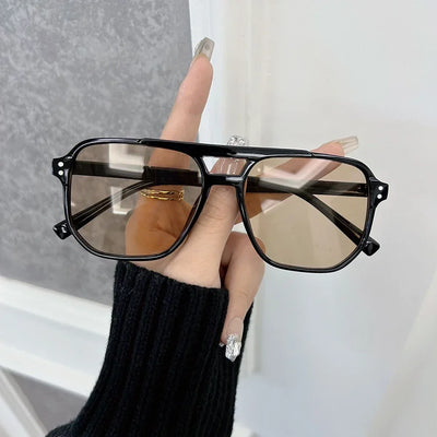 Casual Square Sunglasses for Women Men Mirrored