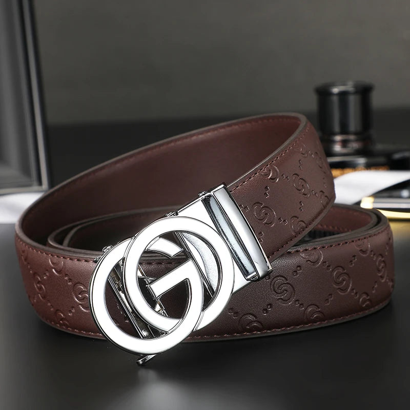 Belt with Double Ring Buckle and Minimal Design