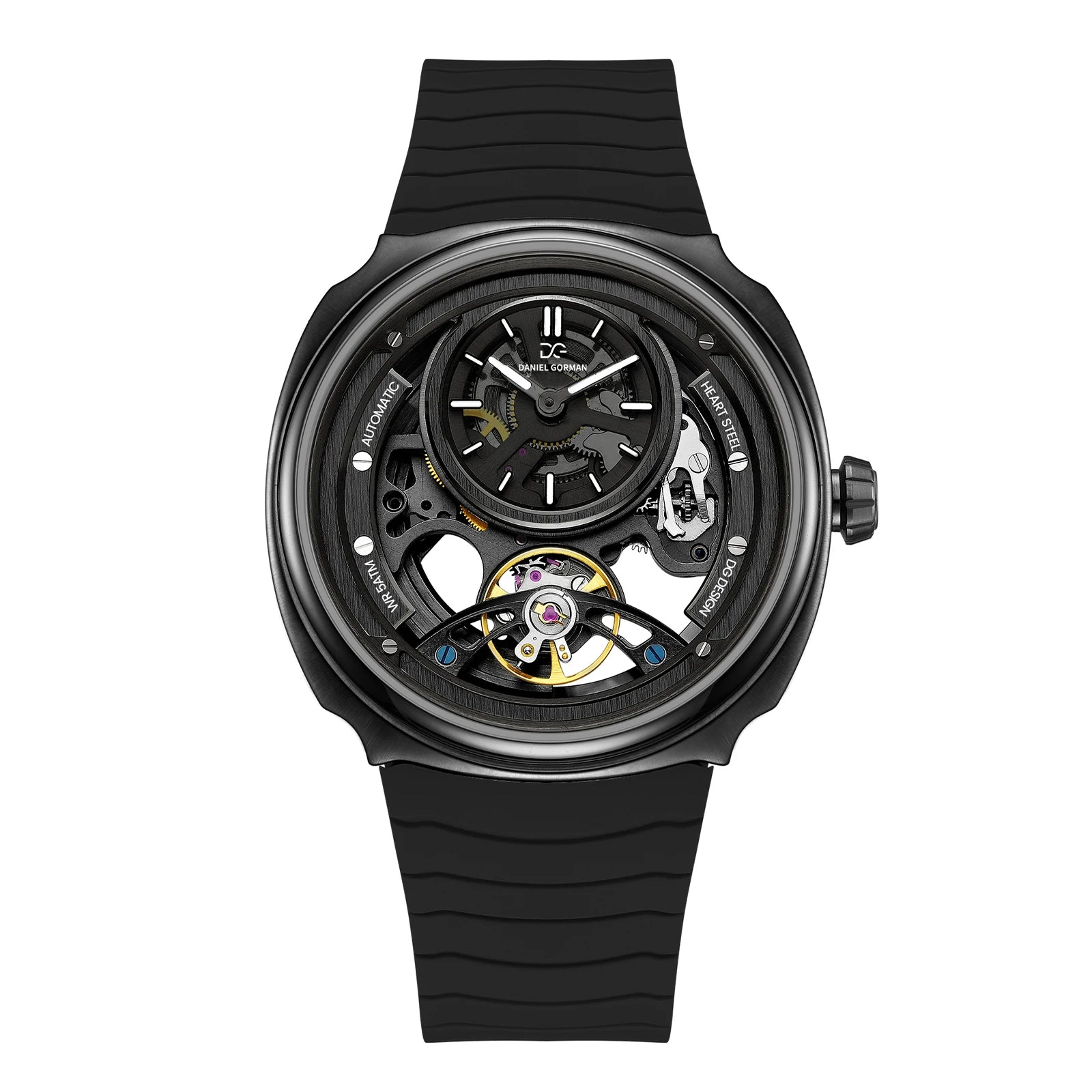 Skeleton Tourbillon Wristwatch with Automatic Movement