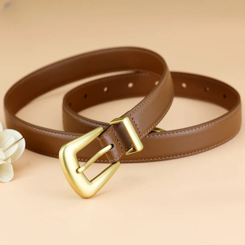 Belt with Classic Buckle for Everyday Wear And Dress