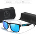 Sunglasses Square Frame Polarized UV400 Outdoor - Mirrored Ice Blue