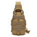 Camping Chest Bag Tactical Sling Backpack MOLLE System - Mud Colour