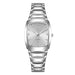 Quartz Watch with Luminous Dial and Diamond Markers - Silver White