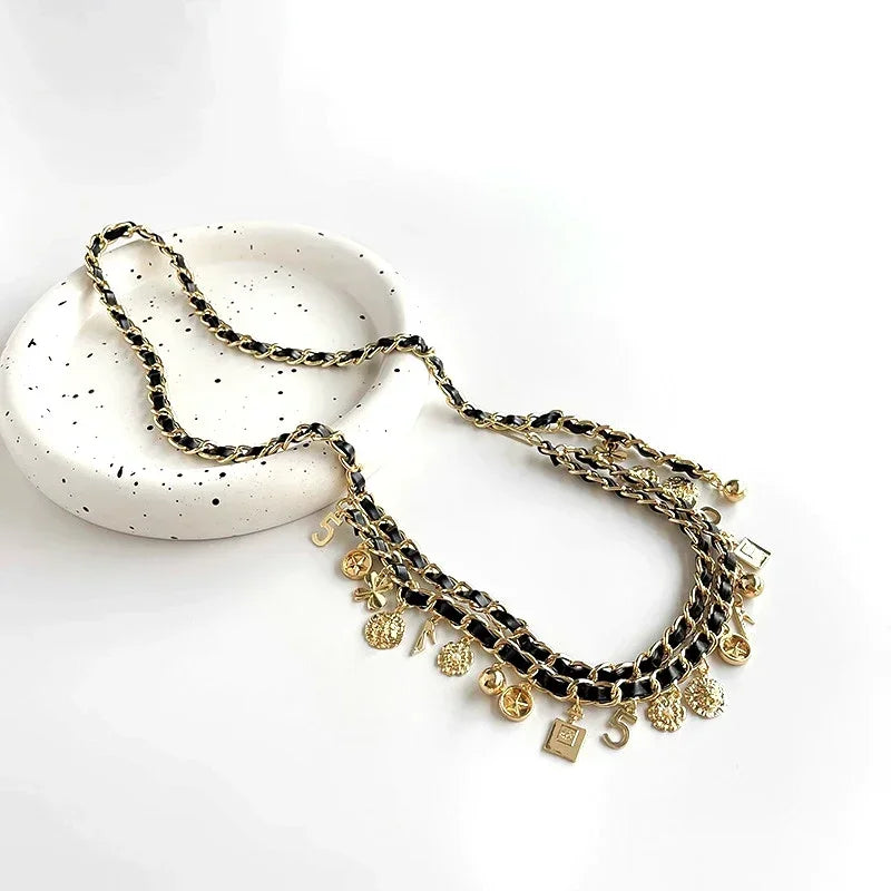 Multi Layer Tassel Chain Belt for Dress And Skirt