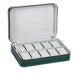 Watch Box Zippered Travel Case for Jewellery Display - Green 10