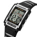 Digital Wristwatch Water Resistant Alarm Chrono - Black A