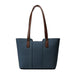Refined Structured Day Tote for Office and Everyday Use - Dark Blue