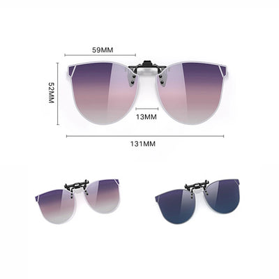 Clip On Sunglasses with Polarized Lenses UV400
