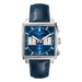 Chronograph Square Wristwatch with Strap Movement - Blue