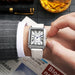 Timeless Rectangular Dial Timepiece For Everyday Wear - White