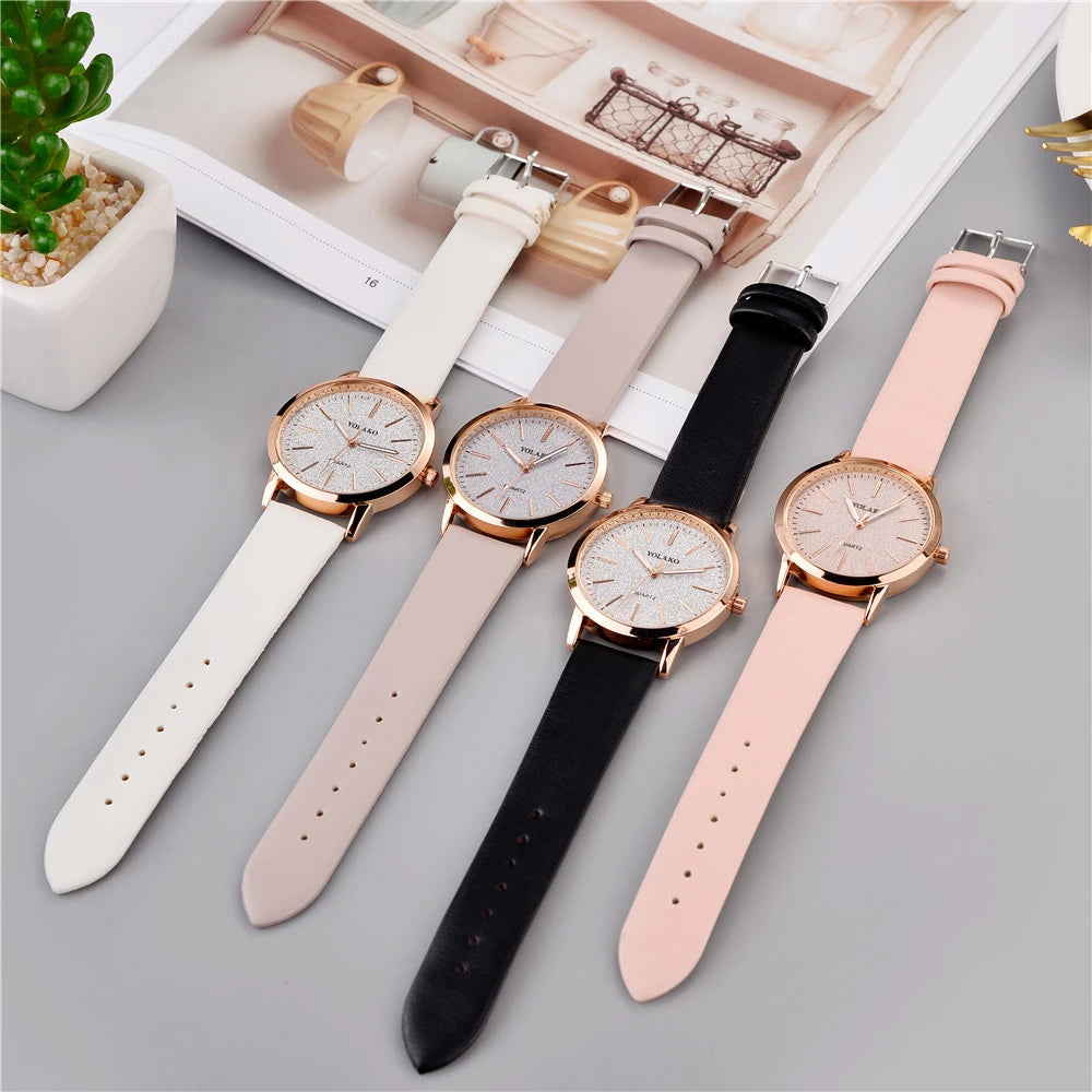 Fashion for Women Quartz Watch Glitter Dial Elegant