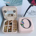 Jewellery Box with Travel Case and Alphabet Print - O