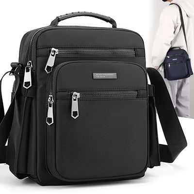 Crossbody Bag for Men with Bottle Pocket 4 Layer Design