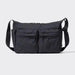 Casual Multi-pocket Messenger Bag with Adjustable Strap - Black