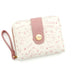 Cat Pattern Zipper Wallet With Strap Card Holder Chic - Pink