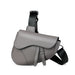 Crossbody Saddle Bag Lightweight Versatile Daily - Grey