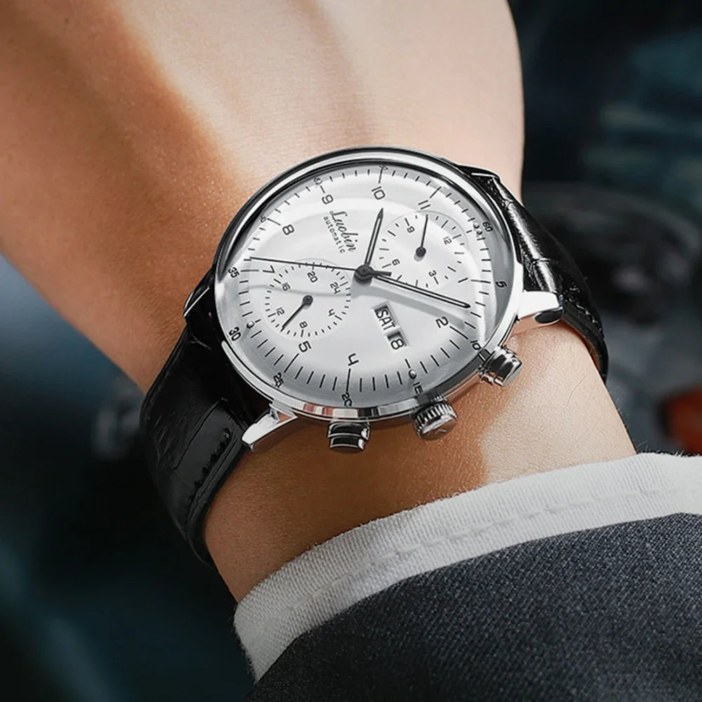 Automatic Wristwatch Stainless Steel Case Calendar