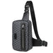 Chest Bag Plaid Zipper Crossbody Style Compact - Colour 2