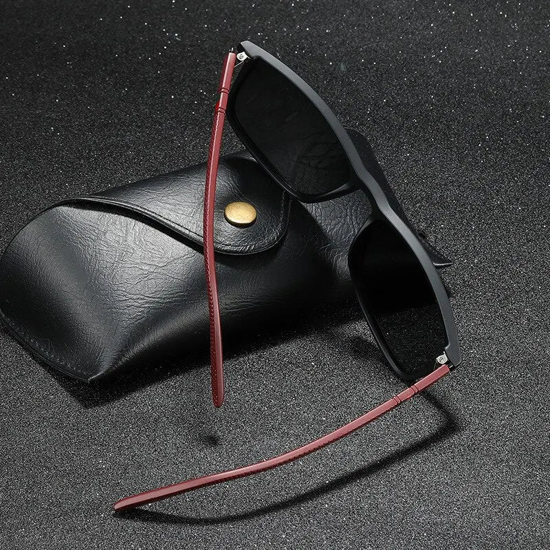 Polarized Sunglasses for Men Rectangular Frame