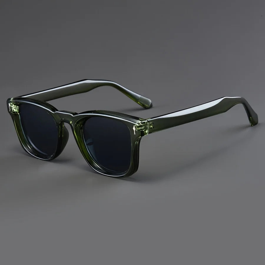 Sunglasses Classic Full Frame Square Mirror Lenses - C