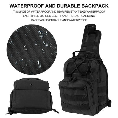 Outdoor Crossbody Chest Bag Waterproof Tactical