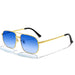 Pilot Sunglasses Double Bridge Metal Frame Classic - Gold Blue