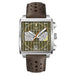 Chronograph Square Wristwatch with Strap Movement - Brown Green