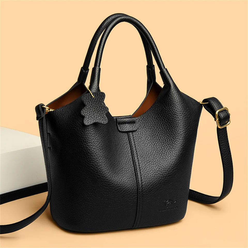 Handbag Soft Leather Microfiber Casual Tote Bag