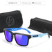 Sunglasses Square Frame Polarized UV400 Outdoor - Mirrored Blue