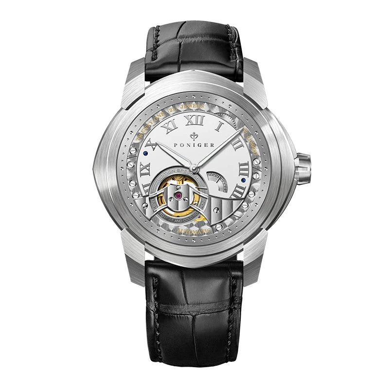 Skeleton Tourbillon Mechanical Wristwatch Automatic