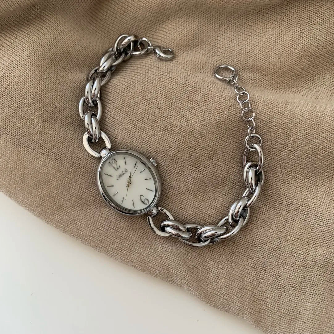 New Weaved Bracelet Watch Ladies Vintage Chain