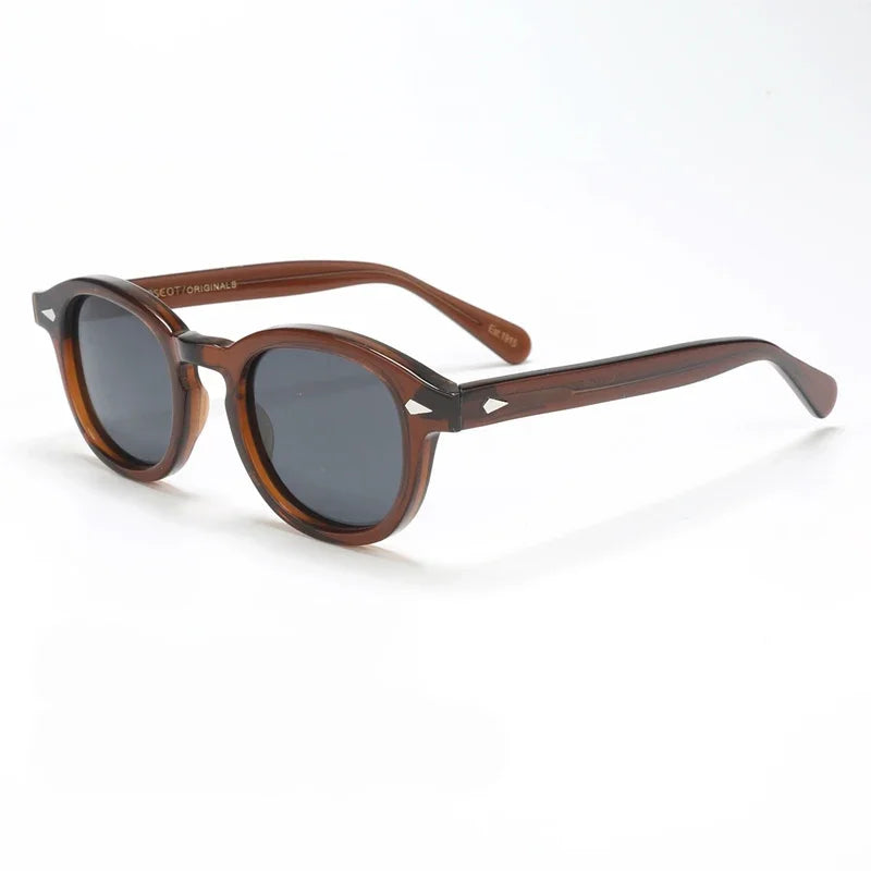 Sunglasses Oval Acetate Polarised UV400 Eyewear