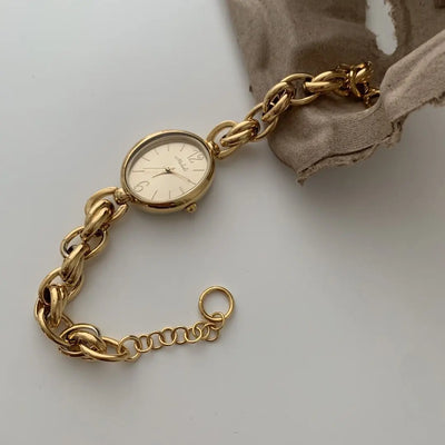 New Weaved Bracelet Watch Ladies Vintage Chain
