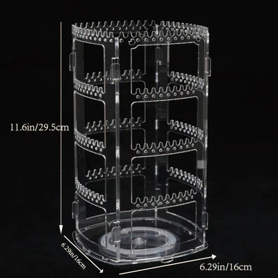 Rotating Jewelry Display for Earrings and Necklaces