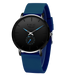 Minimalist Dial Men's Watch with Subdial Ultra Thin - Blue