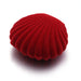 Shell Velvet Jewelry Box for Earrings Display Case - Red