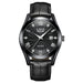 Quartz Movement Watch with Date Function Elegant Dial - All Black