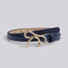 Bowknot Buckle Belt for Casual Everyday Wear Accessory - DK/BL/SV